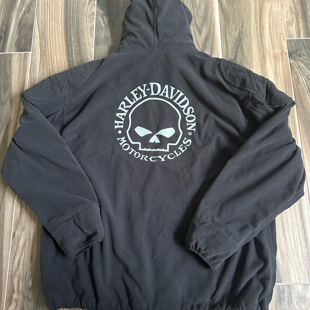 Vintage Harley-Davidson y2k hoodie jacket